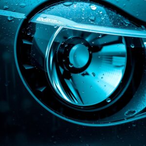 swiatla-samochodowe-glebokiego-koloru-blekitnego-zblizaja-sie-deszczowej-sceny